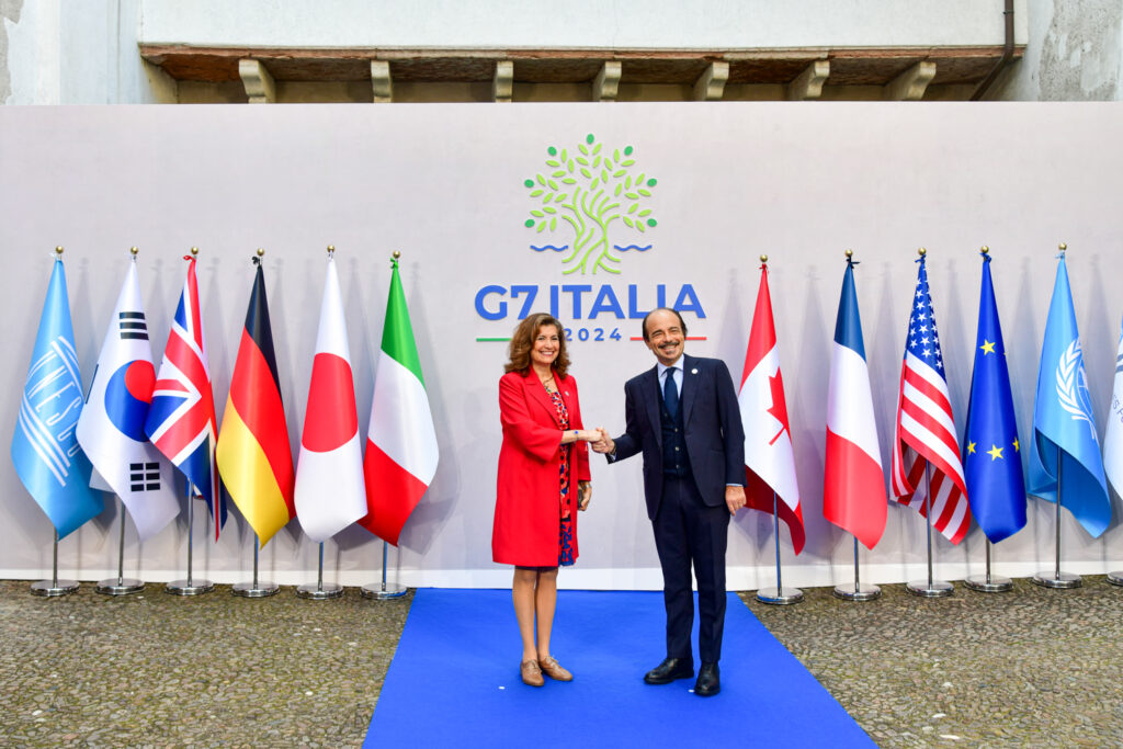 Gabriela Ramos (UNESCO) and Alessio Butti